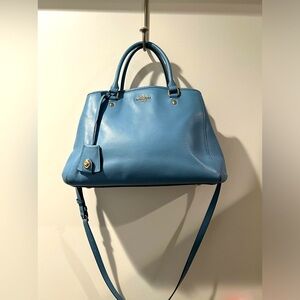 Coach Mini Margot Handbag in Marine Blue F34607 Excellent “Like New” Condition